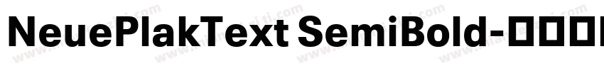 NeuePlakText SemiBold字体转换